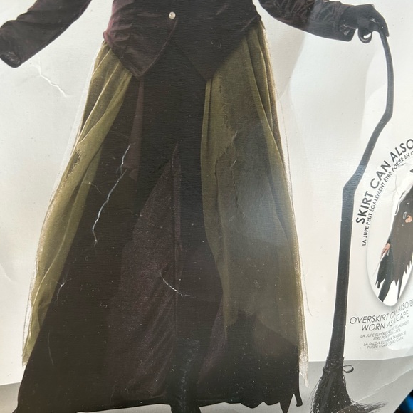 Gothic Witch Costume. Plus Size 1X worn once. Need a hat. - Picture 2 of 14